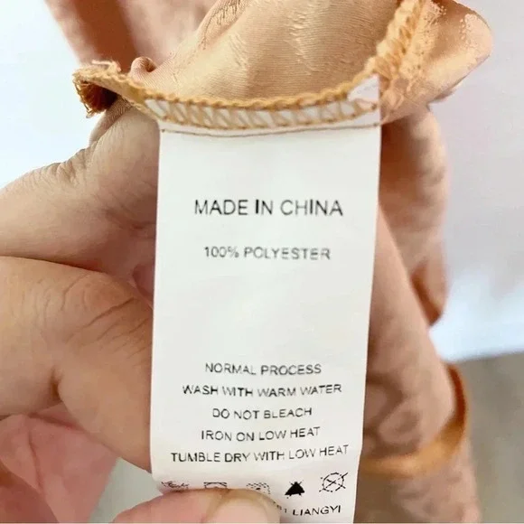 NWT Simplee Midi Animal Print Wrap Asymmetric Dress Size Large in Gold - Picture 12 of 13